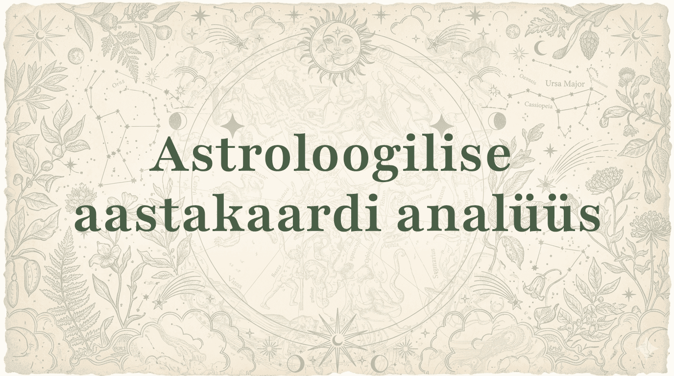 Astroloogilise aastakaardi analüüs