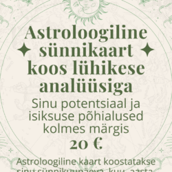 Astroloogiline sünnikaart koos lühikese analüüsiga