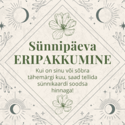 Astroloogiline sünnikaart - ERIPAKKUMINE sünnipäeva pakkumine