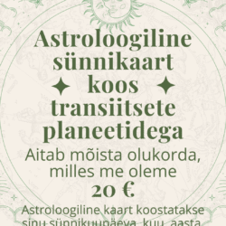 Astroloogiline sünnikaart koos transiitsete planeetidega